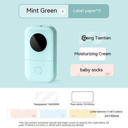Étiquette d'imprimante thermique intelligente domestique Mini
