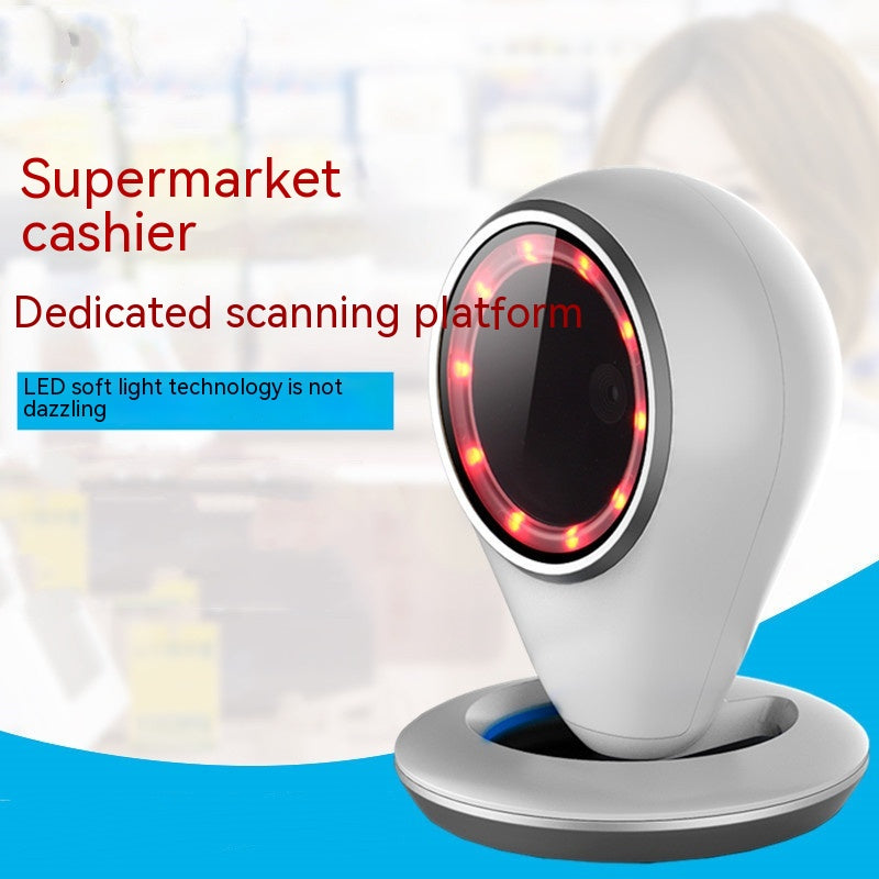 QR Code Scanning Platform Supermarket Cashier Barcode Reader