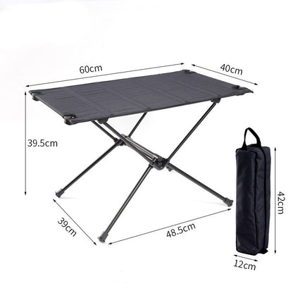 Outdoor Portable Aluminum Alloy Ultra-light Folding Table And Chair Stool