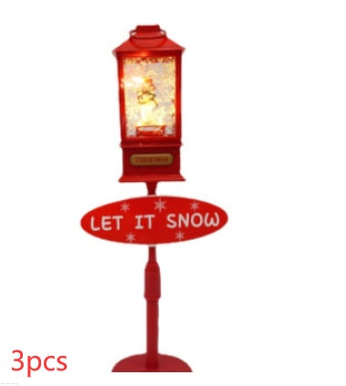 Christmas Snow Street Lamp Living Room Decorations