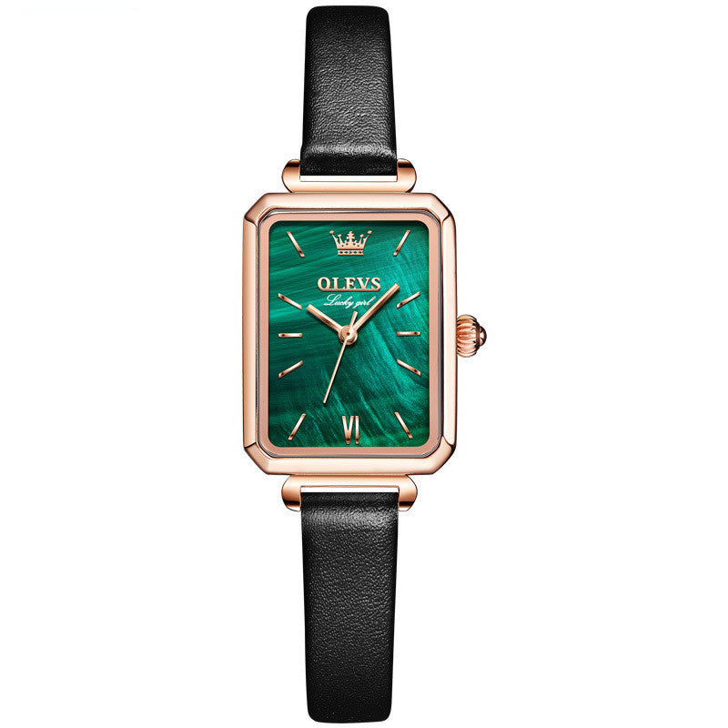 Oris marque montre petite montre verte ceinture étanche dames montre femmes