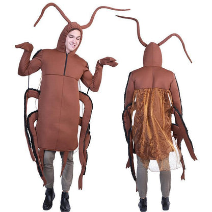 Costume de cafard une pièce pour enfants, tenue de spectacle de fête de carnaval d'Halloween, cosplay de scène