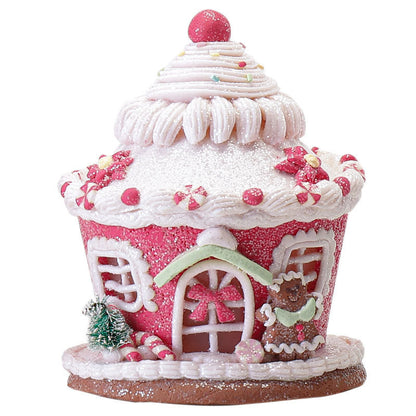 Christmas Decorations Household Luminous Polymer Clay Castle House