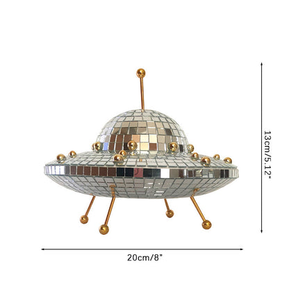 Décorations de bureau pour la maison de Noël Ornements de soucoupe volante