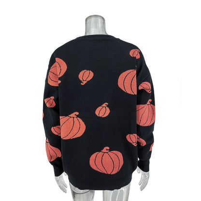 Relaxed And Casual Halloween Pumpkin Sweater Is Comfortable