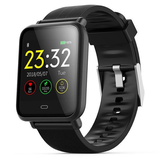 Q9 montre intelligente IP67 fréquence cardiaque Bluetooth Fitness Smartwat