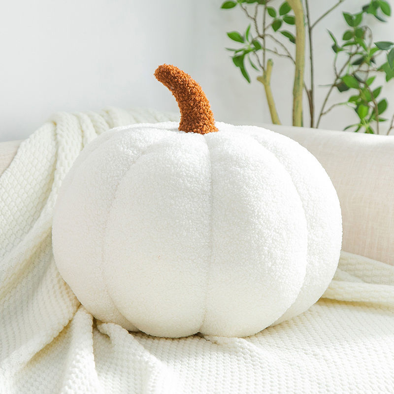 Simulated Pumpkin Plush Pillow 11 X 9.5 Inch 3D Thanksgiving Cushion Shaped Pillow Cozy Fall Decorations Toy Pillows For Thanksgiving Christmas Bedroom Sofa Couch Supplies