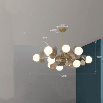 Lustre nordique moderne minimaliste, éclairage de chambre à coucher pour salon