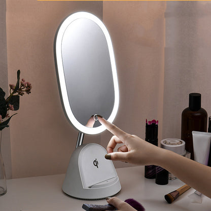 Miroir de maquillage multifonctionnel à la mode, lampe de Table, créativité de bureau