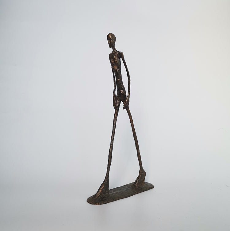 Giacometti Minimalist Bronze Sculpture Light Luxury Furnishings Hotel Living Room Decoration