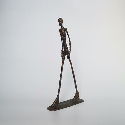 Giacometti – Sculpture minimaliste en Bronze, mobilier de luxe léger, décoration de salon d'hôtel