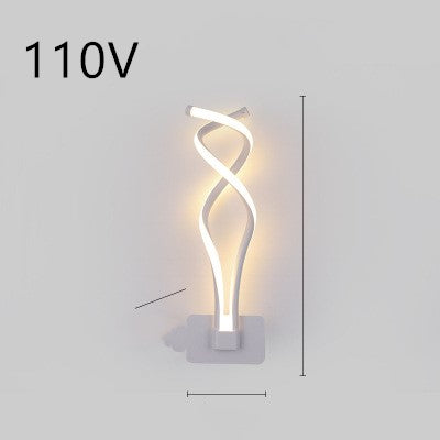 Lampe murale led nordique minimaliste, lampe de chevet pour chambre à coucher