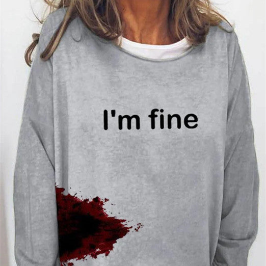 Halloween Women's Long Sleeve Loose Hoodie