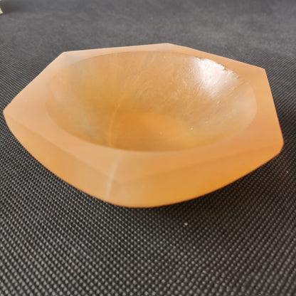 Crystal Orange Plaster Bowl Decoration