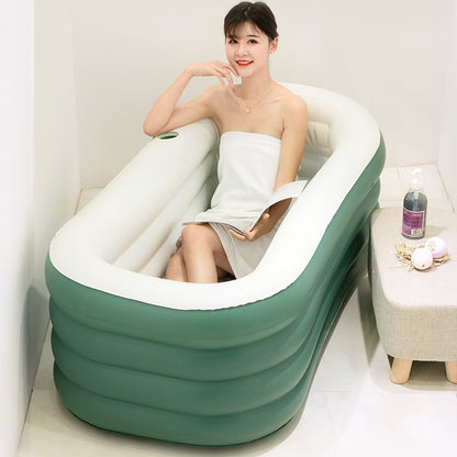 Full Body Folding Inflatable Bathtub For Adults