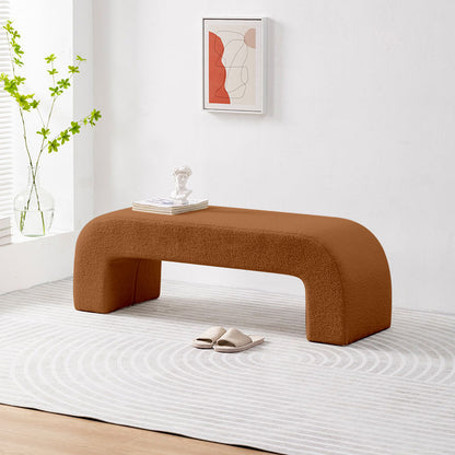 Lamb Velvet Living Room Sofa Bench