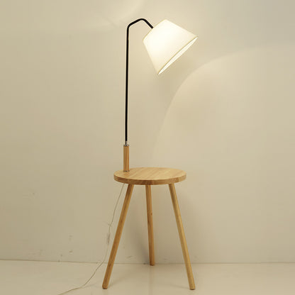 Lampadaire de table basse en bois vertical de salon minimaliste moderne