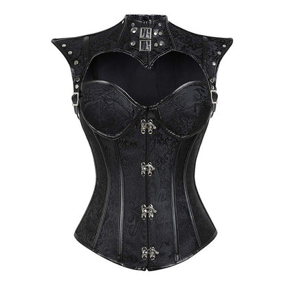 Steampunk Gothique Maigre Chevalier Noir Halloween Acteur Shapewear