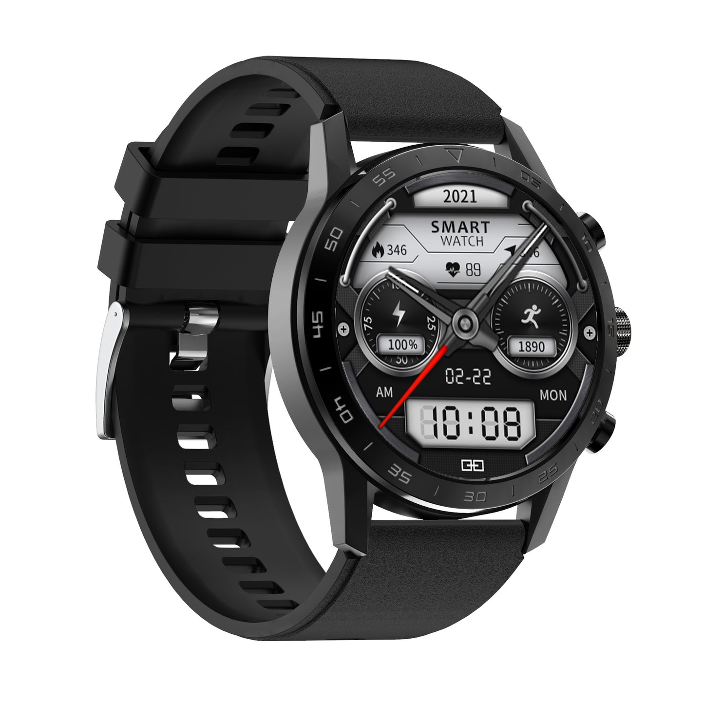 Montre intelligente Appel Bluetooth Test ECG Lecture de musique