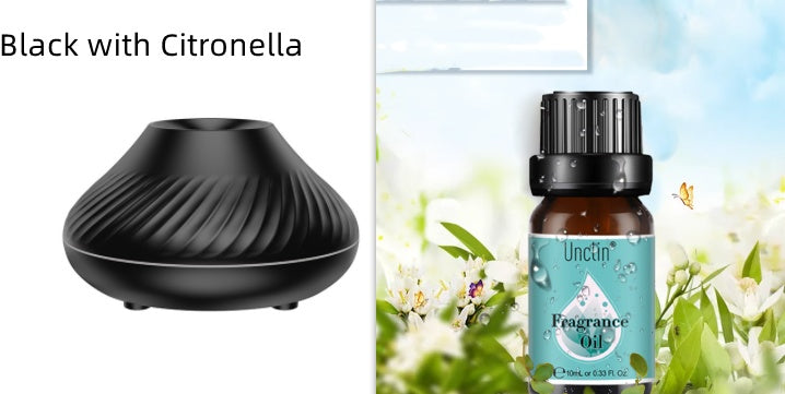 Nuevo Difusor de aroma de llama volcánica Lámpara de aceite esencial 130 ml Humidificador de aire portátil USB con luz nocturna de color Generador de niebla Fogger Luz LED