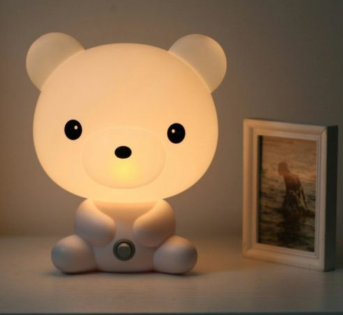 Creative cartoon table lamp eye protection night light