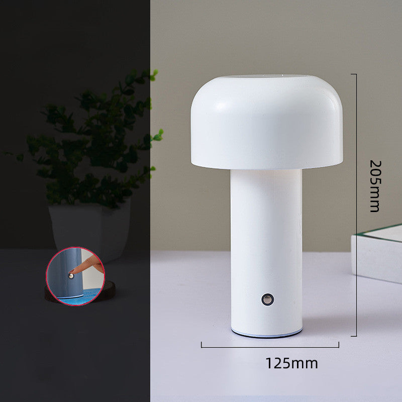 Metal Mushroom Touch Creative Bedroom Bar Table Decoration Atmosphere Charging USB Night Light