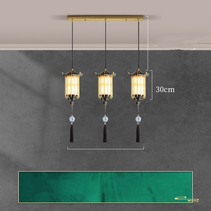 New Chinese Zen Bedroom Bedside Lamp Hanging Wire