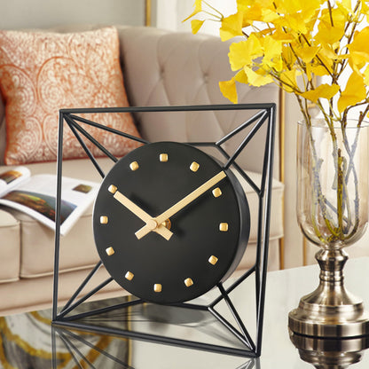 Table top clock in living room bedroom