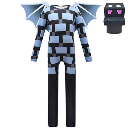 Halloween Children Cos Costume Costumes Tight One-piece Wings