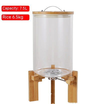 High Borosilicate Glass Measuring Rice Bucket Large Moisture-proof Insect-proof