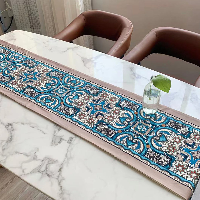 Drapeau de table imperméable en coton et lin, maison minimaliste moderne