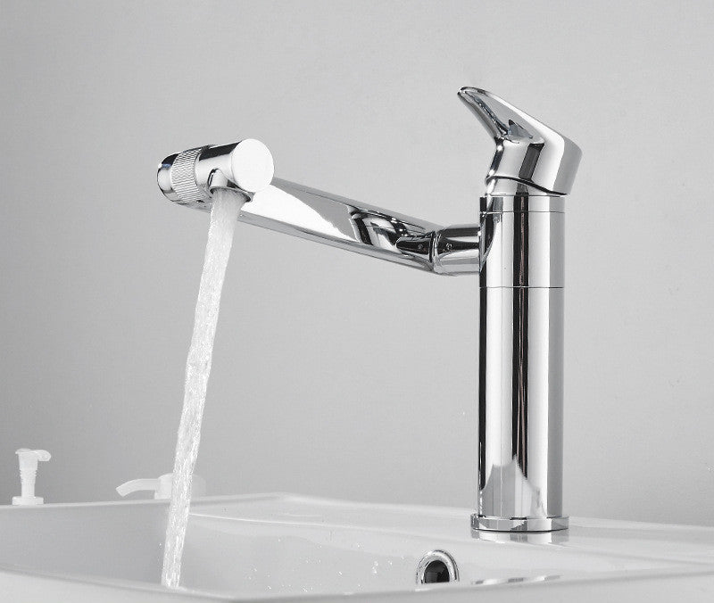 All copper washbasin hot and cold water faucet