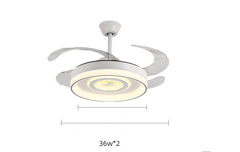 Luz de ventilador invisible para el hogar simple de techo nórdico