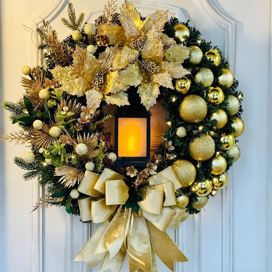 Décorations de Noël pour les fêtes de Jésus à suspendre à la porte