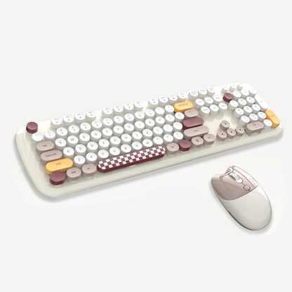 Ensemble clavier et souris sans fil mignon de dessin animé