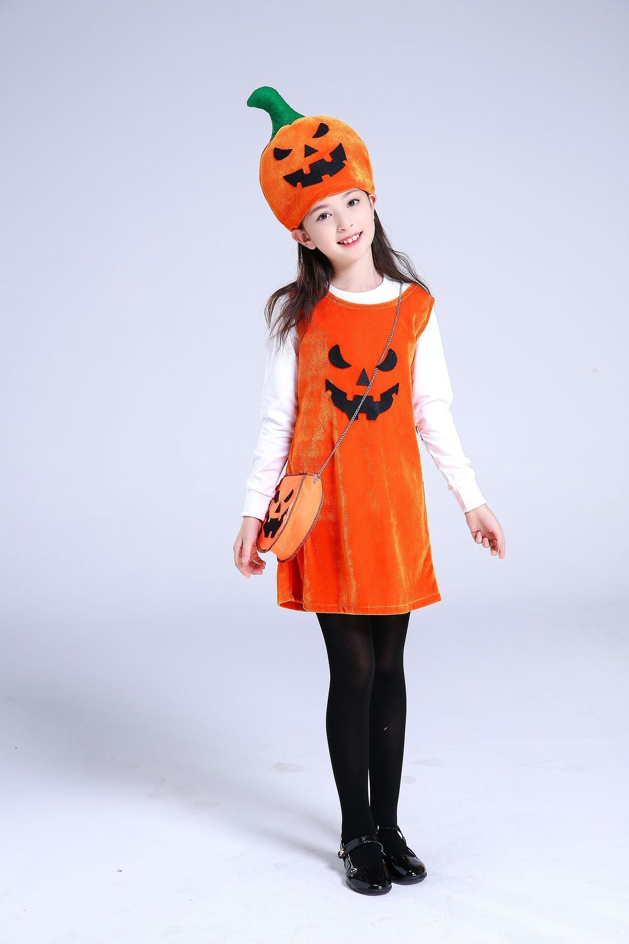 Costume d'Halloween pour enfants, costume de citrouille pour filles