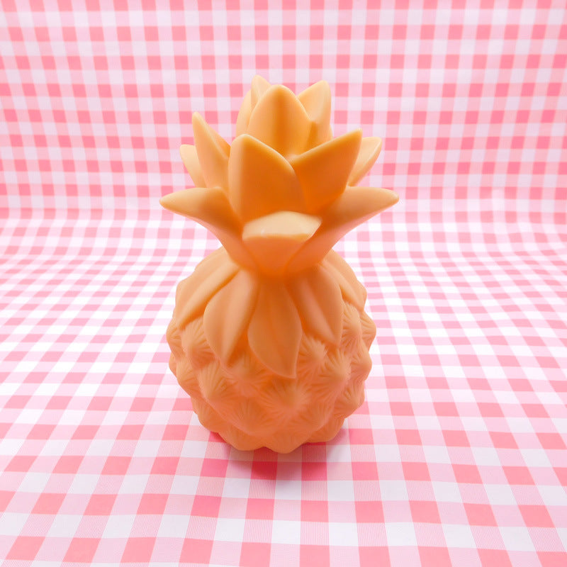 LED veilleuses ananas lampe en Silicone souple jouet cadeau lumière haute puissance lumineux bureau Table décor lampe de nuit