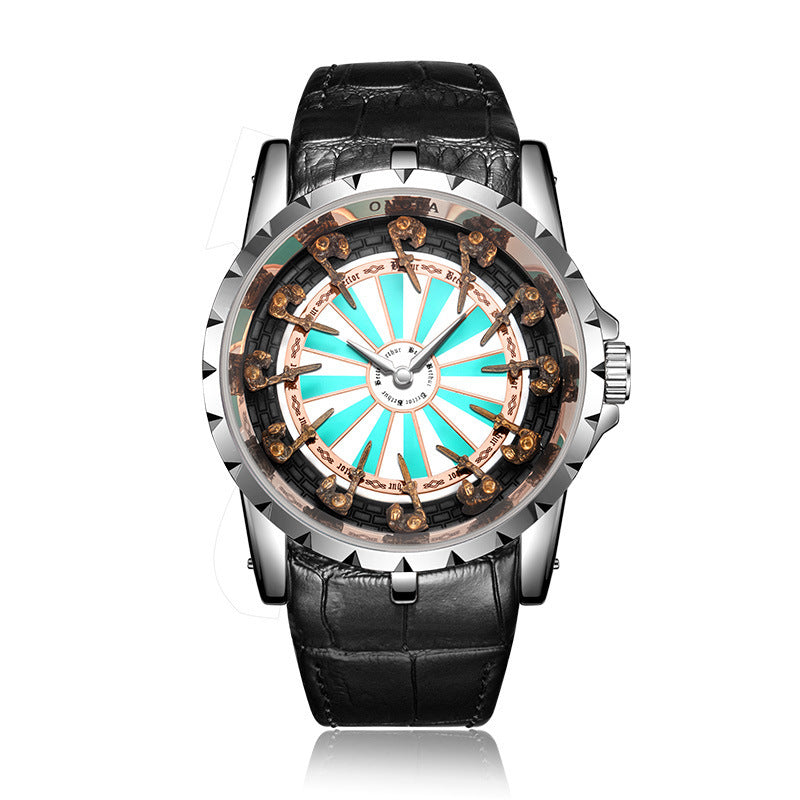 ONOLA Round Table Knights Reloj de cuarzo único para hombre