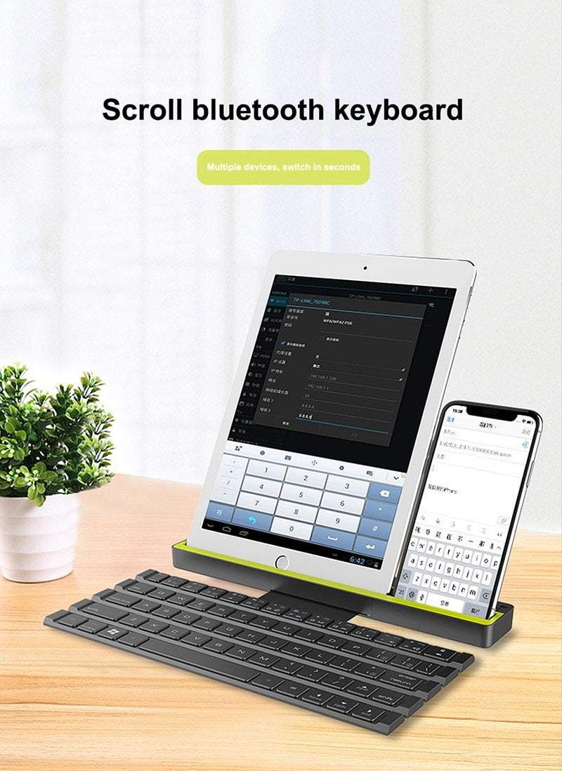 Clavier Bluetooth pliable à rouleau flexible