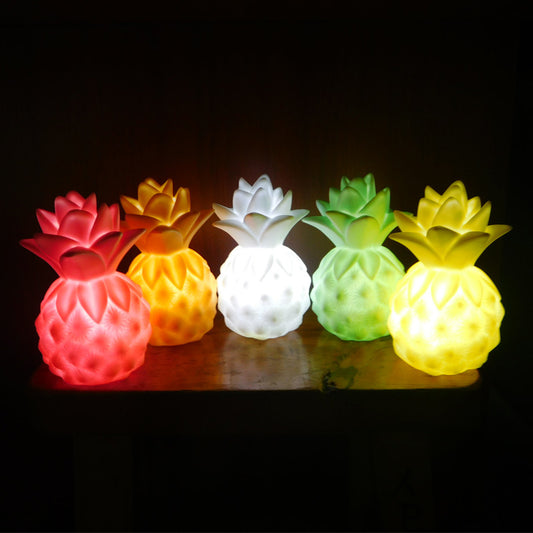 LED Night Lights Pineapple Lamp Soft Silicone Toy Gift Light High Power Bright Desk Table Decor Night Lamp