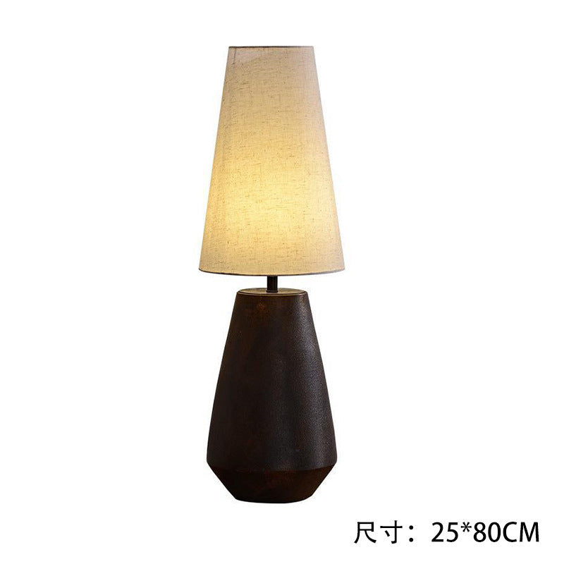 Lampe de Table en céramique, Style silencieux, grand, moderne, rétro chinois, nostalgique, ornement de maison d'hôtel