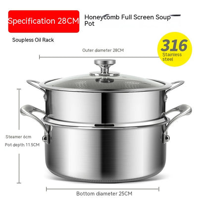 Stainless Steel Soup Pot Non-stick