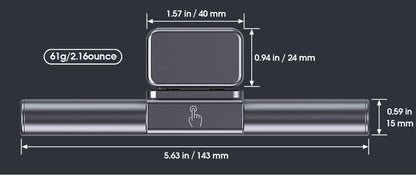 LED Smart Three-color Touch Dimming Table Lamp Display