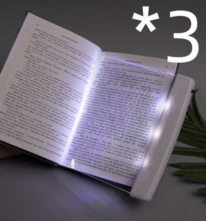 Lámpara de lectura de libros con Panel LED regulable, protección ocular, lámpara de libros de aprendizaje, resina acrílica para lectura nocturna