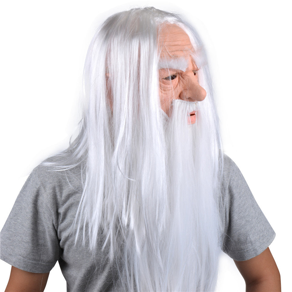 Old Man Latex Mask Headgear Halloween Mask