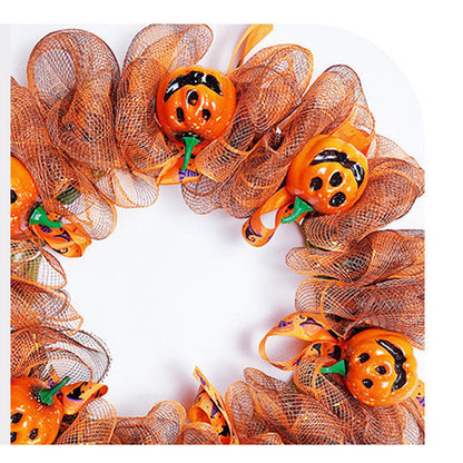 Garland Halloween Front Door Interior Scene Set Bezel