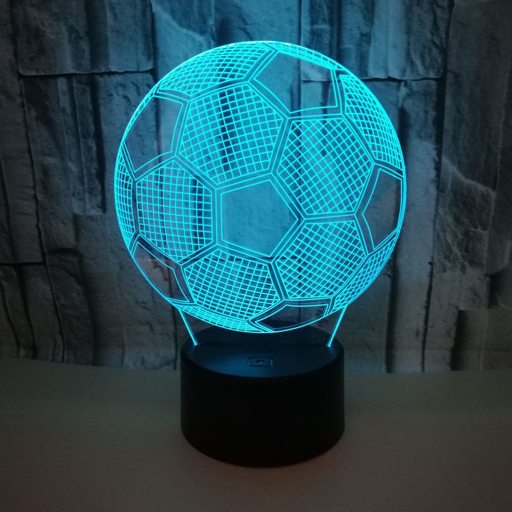 Color football 3D creative visual night light