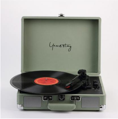 Leather Case Bluetooth Phonograph Turntable