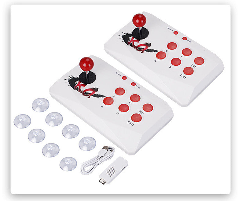 Consola de juegos con doble joystick inalámbrico HD, arcade de lucha