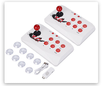 Consola de juegos con doble joystick inalámbrico HD, arcade de lucha